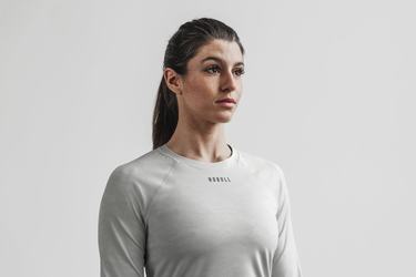 Nobull Lightweight Textured Women's Long Sleeves Camo | Australia (YL4691)